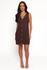 Luan Mini Dress - Chocolate