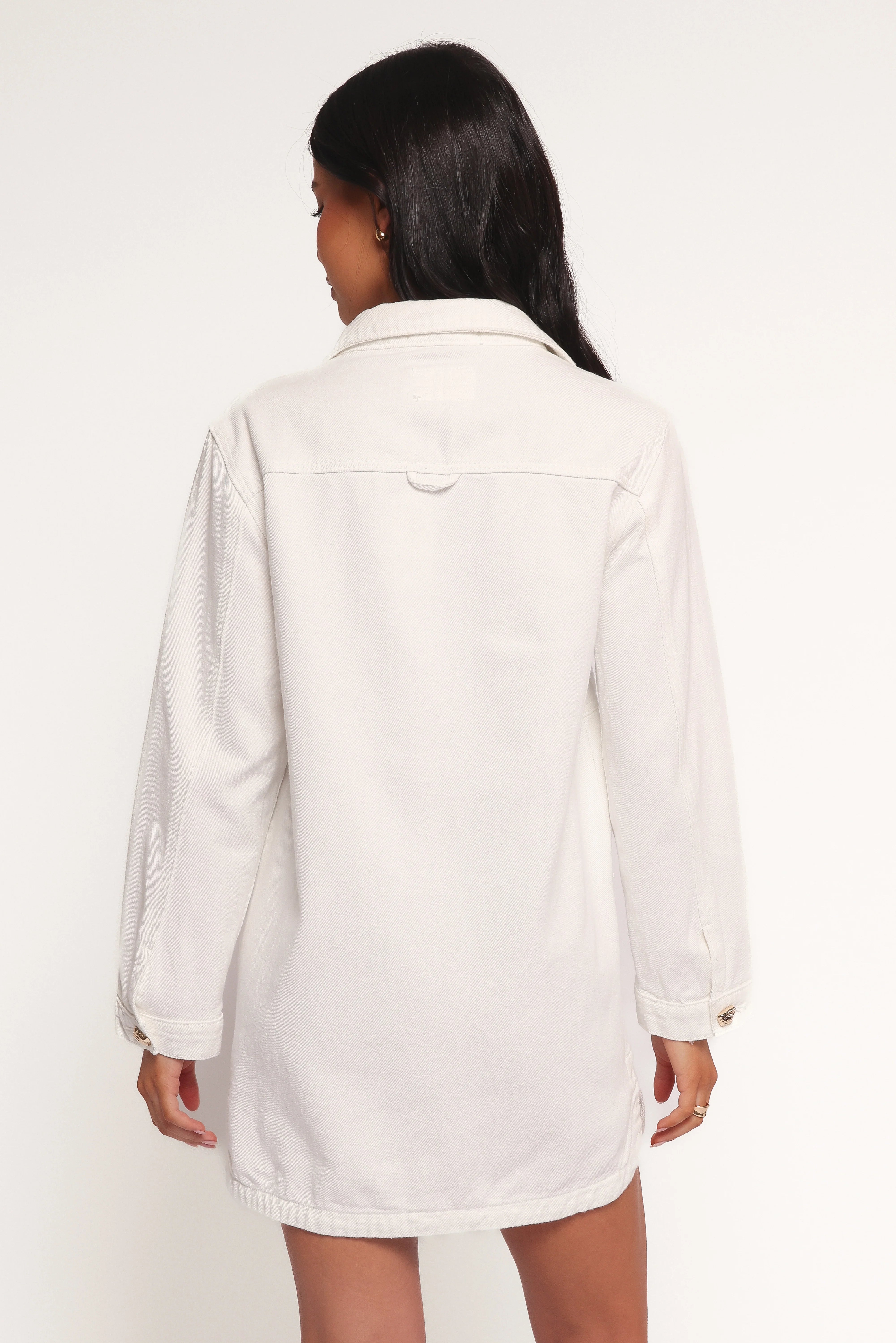 Turner Denim Dress - White Denim