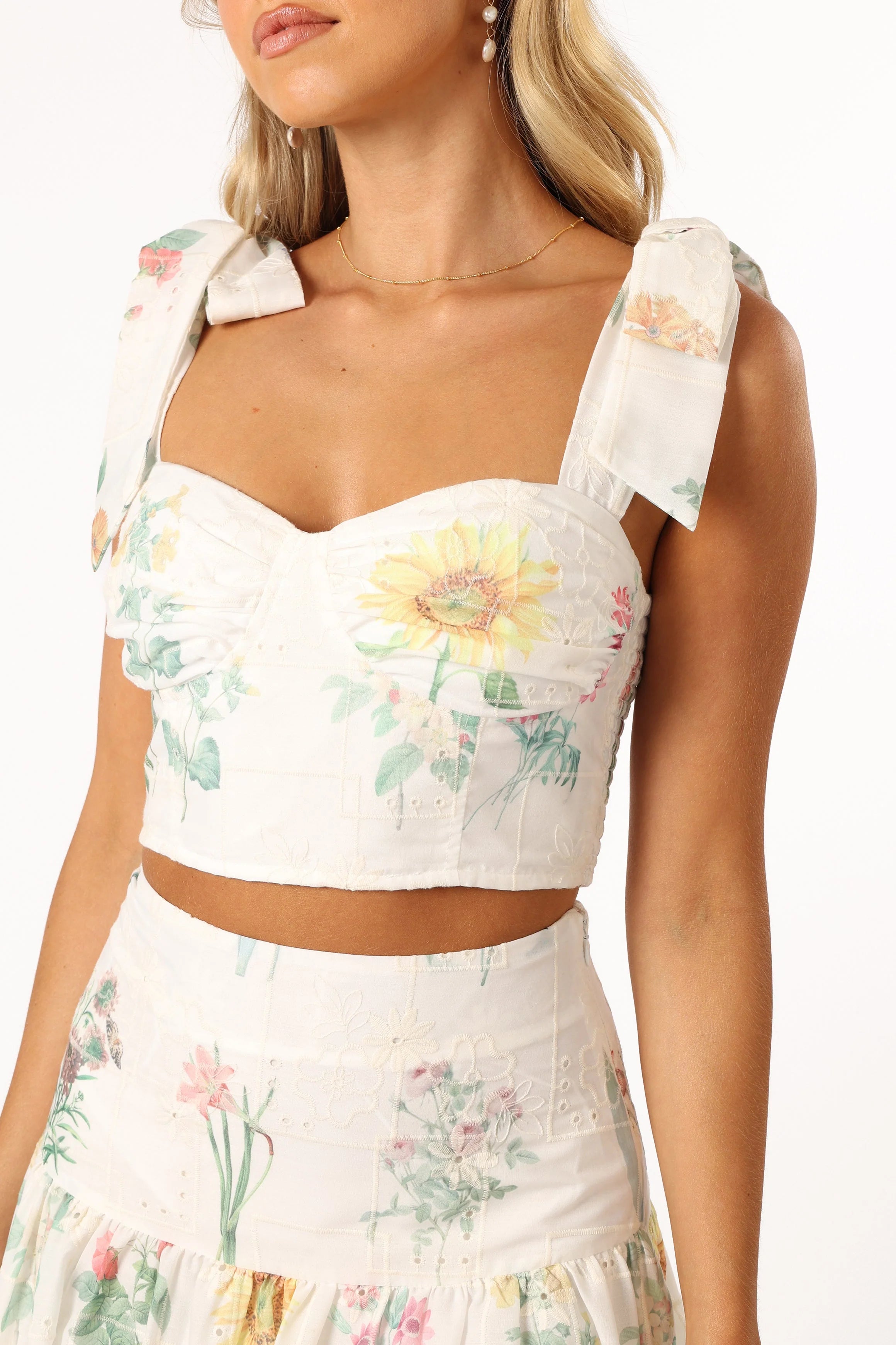 Kara Two Piece Set - White Floral