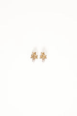 Amani Earrings - Gold/Pearl