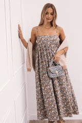 Andy Maxi Dress - Olive Ditsy Floral