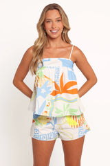 Lila Short Set - White Multi