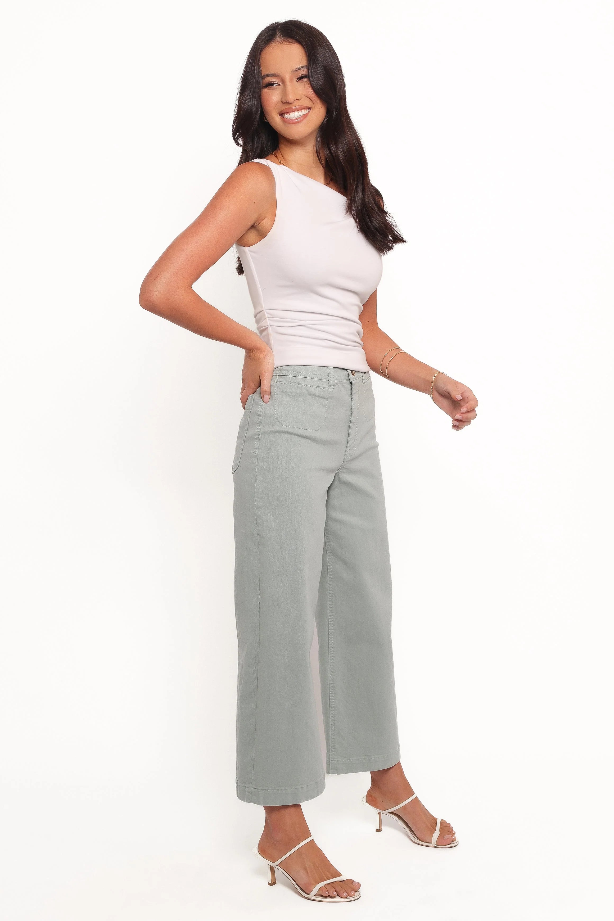 Gemma Cropped Wide Leg Jean - Zuma