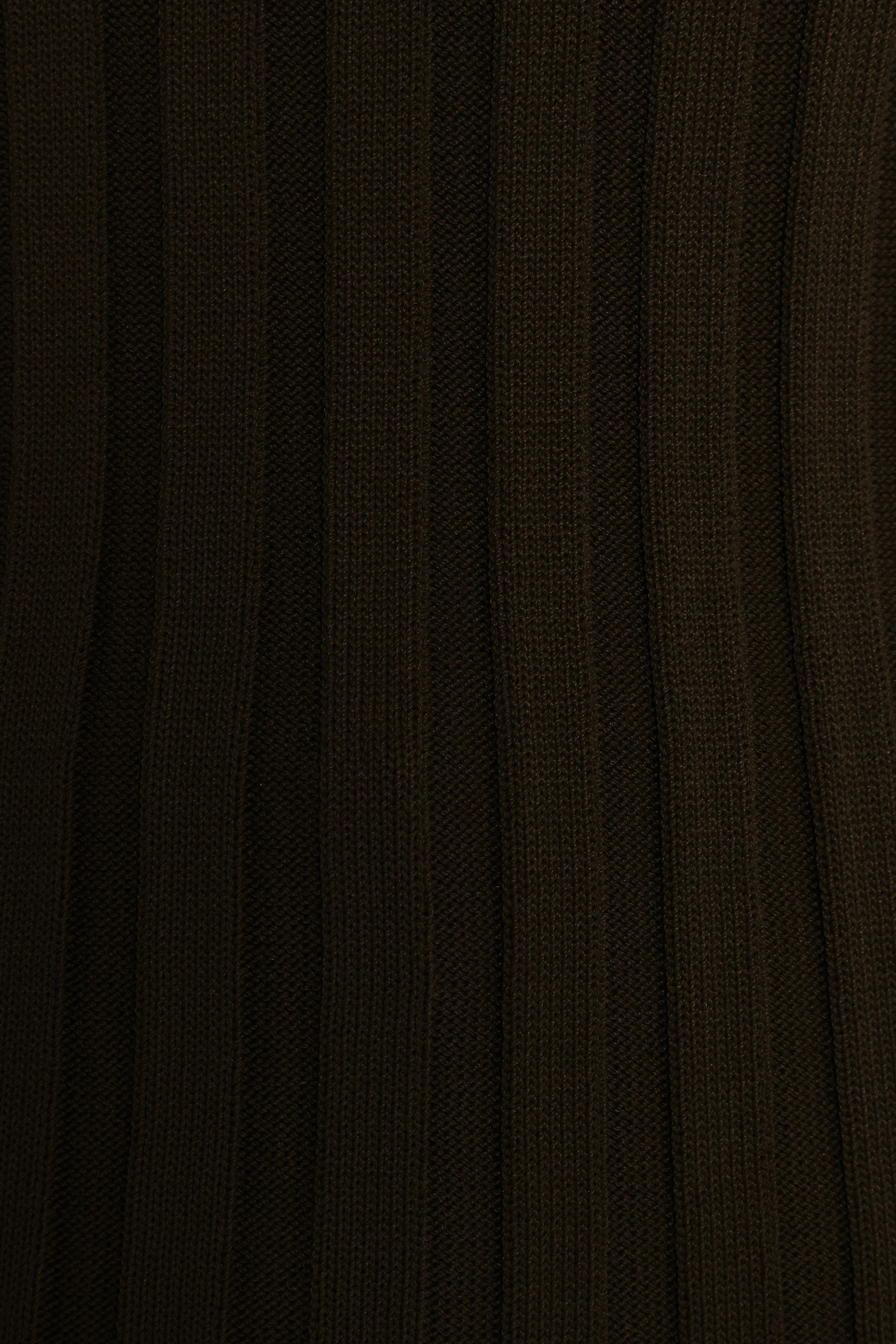 Aneesa Wide Rib Knit Top - Dark Olive