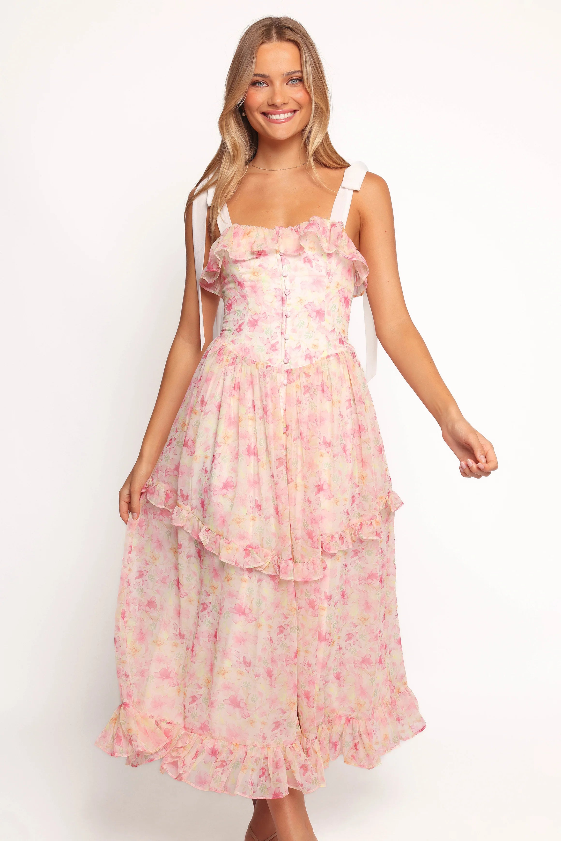 Zenith Midi Dress - Pink
