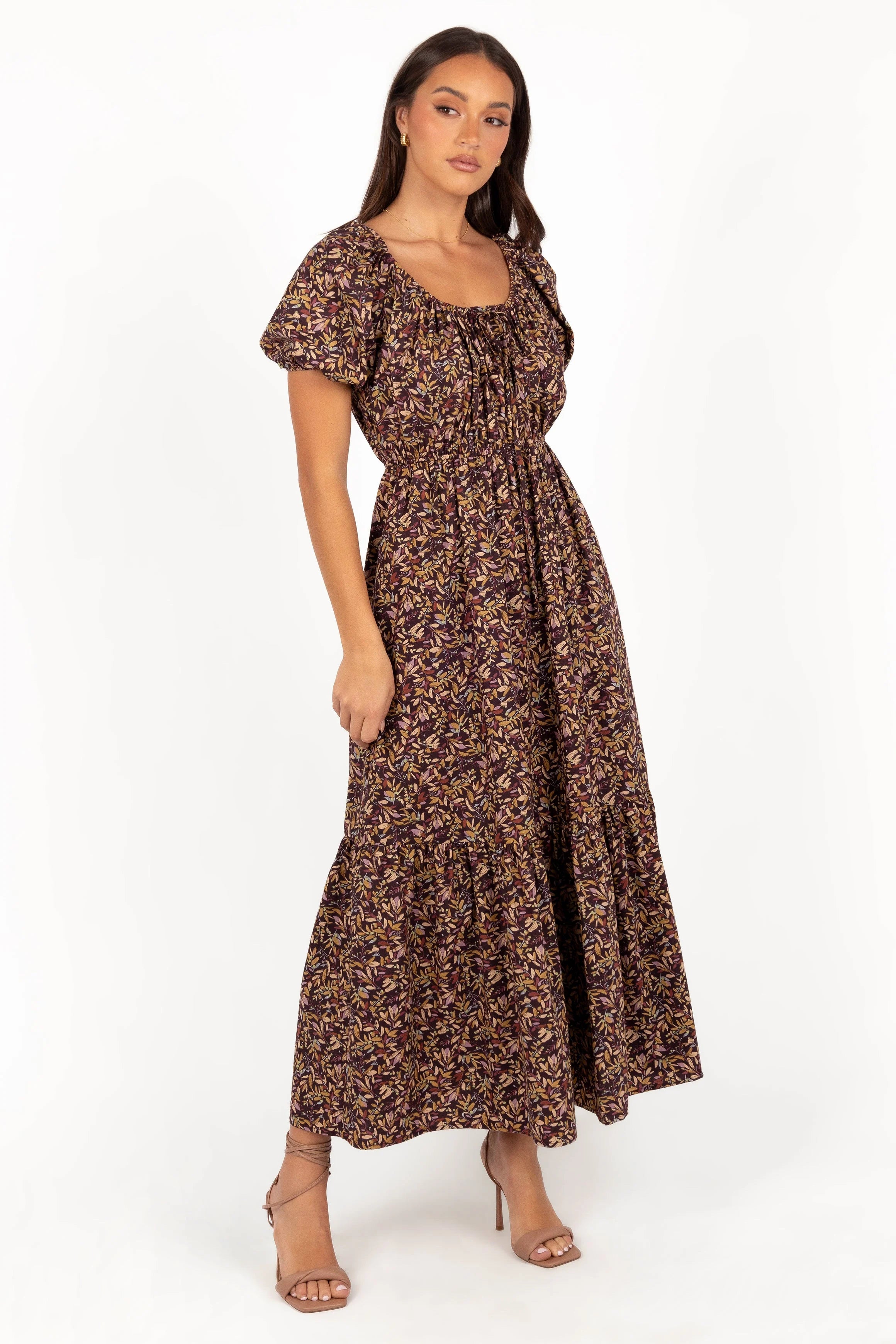 Juliana Maxi Dress - Plum Floral