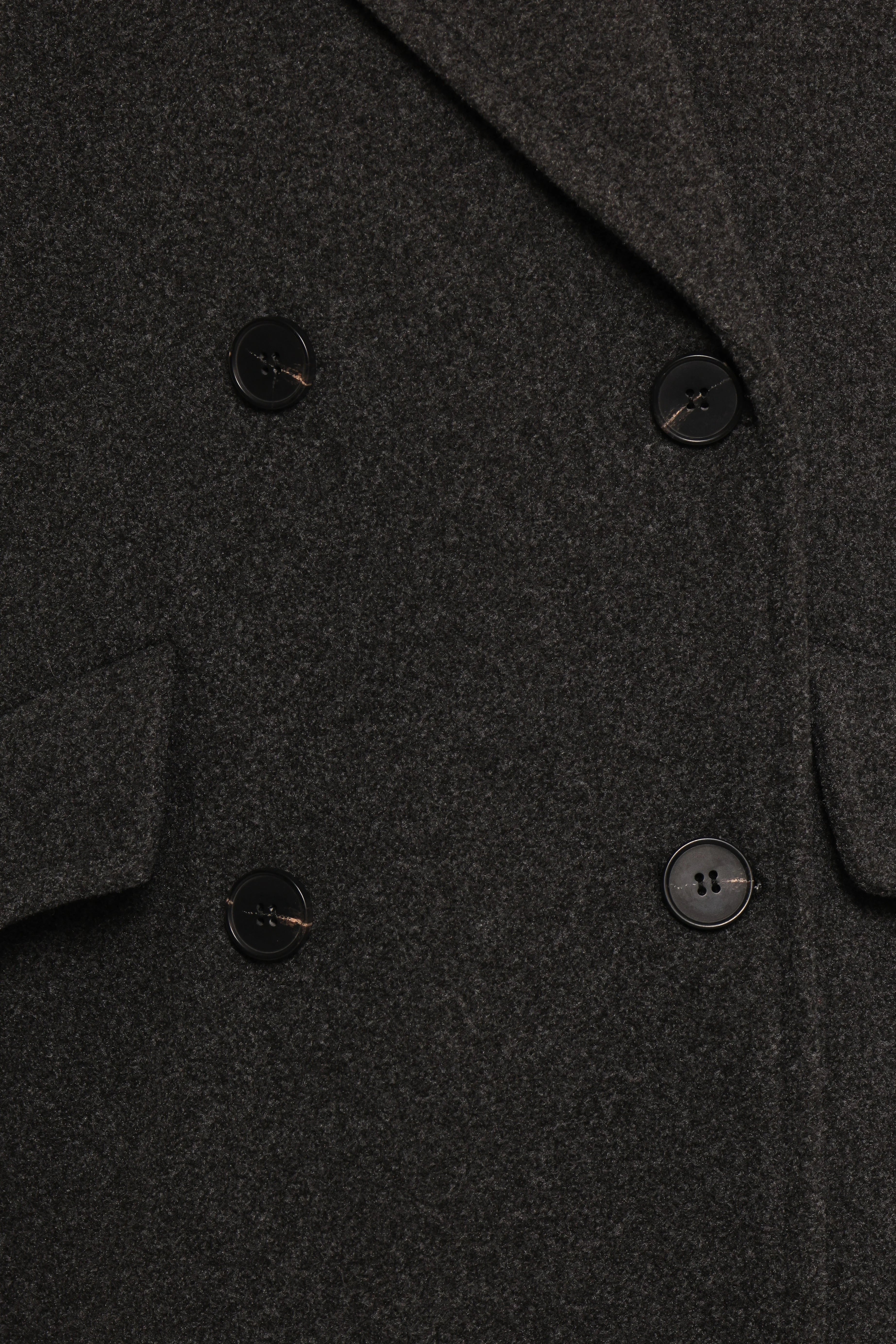 Brylie Oversized Coat - Charcoal