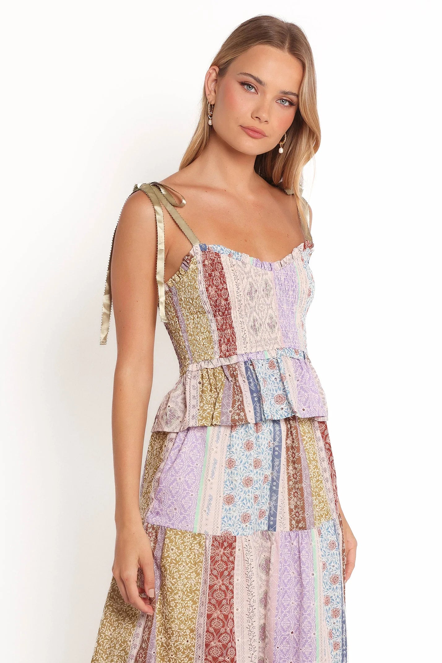 Petai Patchwork Top - Botanic Multi