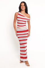 Zyon Midi Skirt - Red Multi
