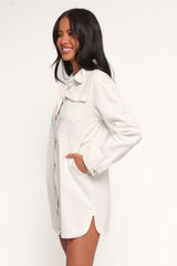 Turner Denim Dress - White Denim