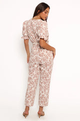 Valerie Jumpsuit - Ivory Tan