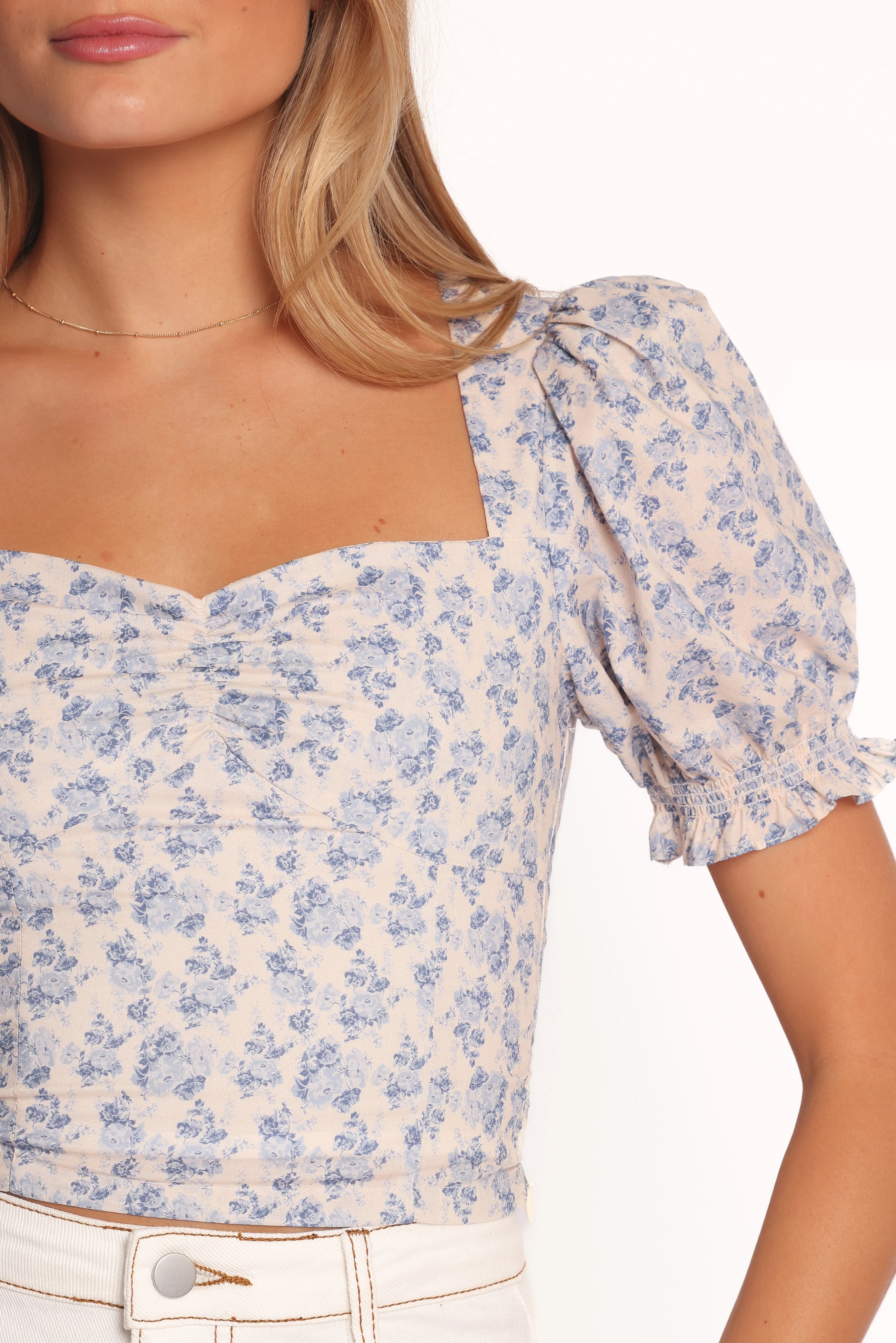 Noel Cotton Top - Parisian Bloom