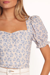 Noel Cotton Top - Parisian Bloom