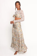 Dara Maxi Skirt - Garden Floral