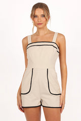 Sofia Romper - Oatmeal