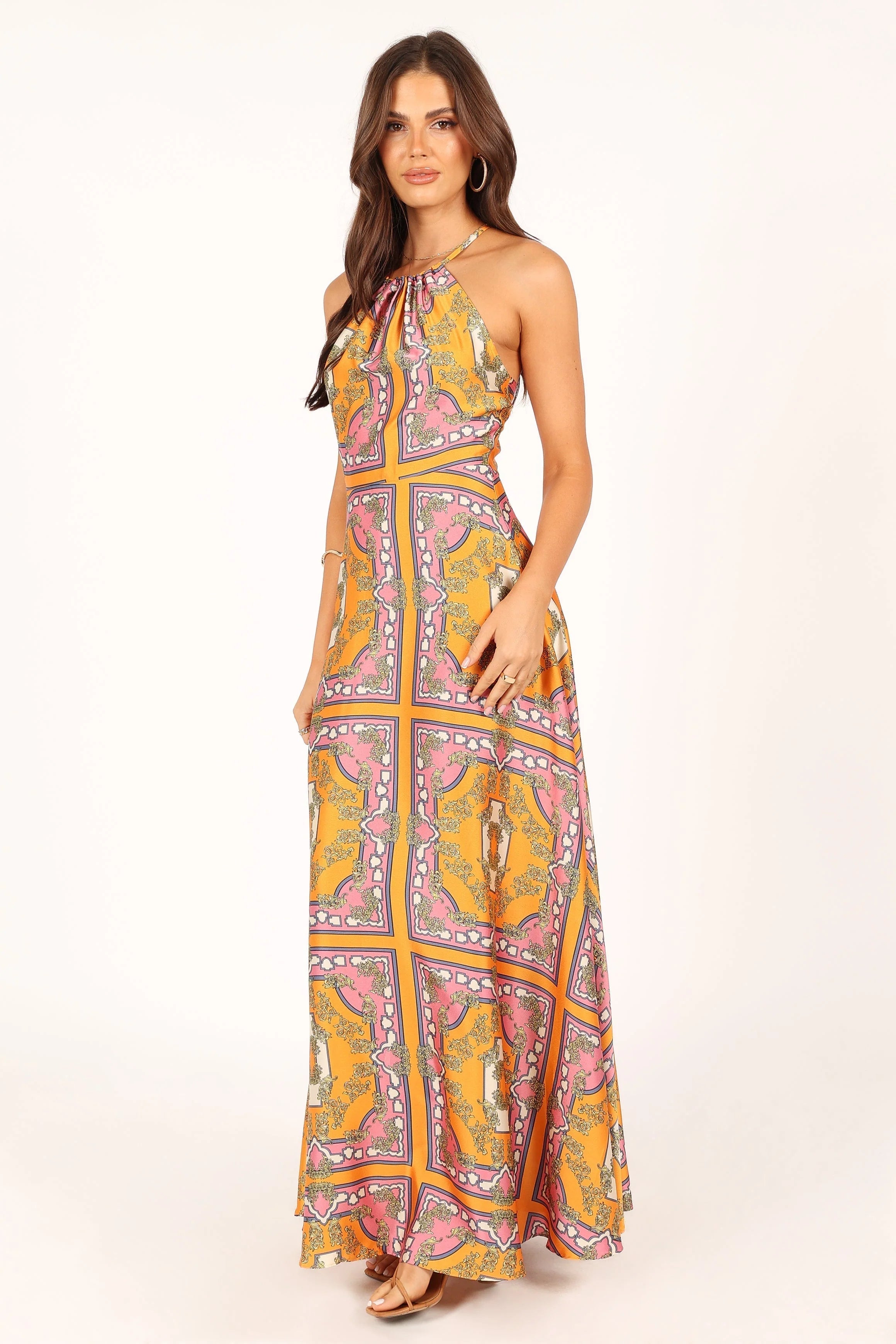 Amara Maxi Dress - Tangerine