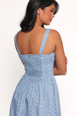 Shelton Mini Dress - Floral Denim